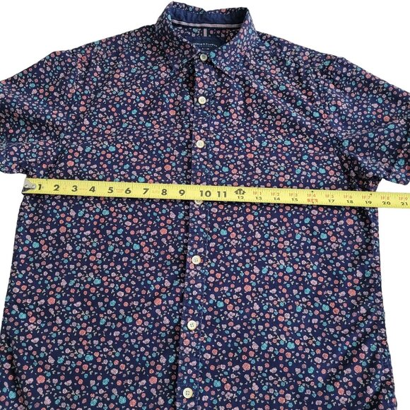 Denim & Flowers Shirt Ricky Singh Short Sleeve, Enjoy The Little Details Small - Picture 7 of 8
